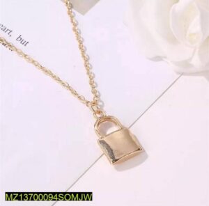 Elegant Metal Lock Pendant