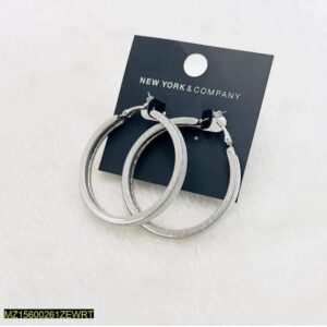 New York & Company Hoops in Sliver