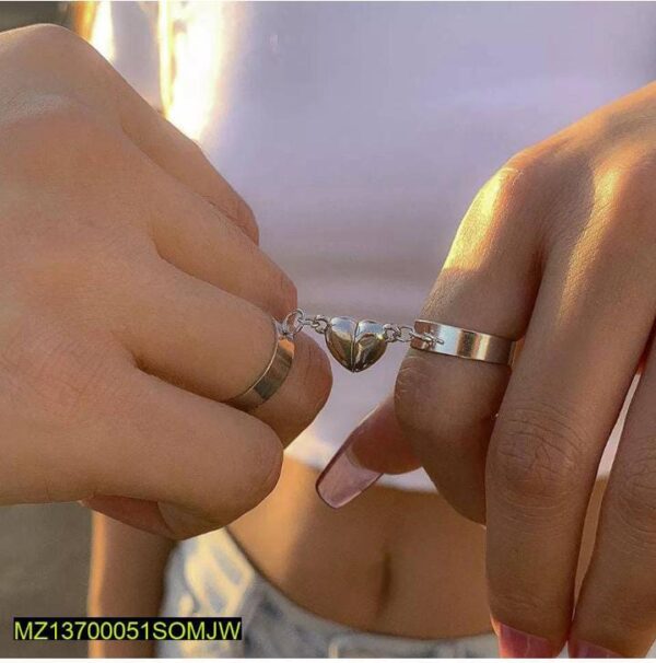 Trendy Magnetic Couple Rings