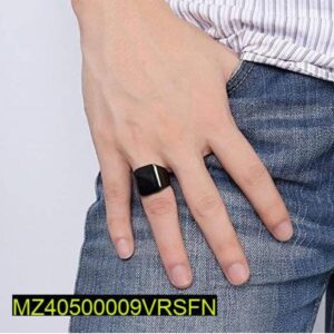 Black Titanium Ring for Men