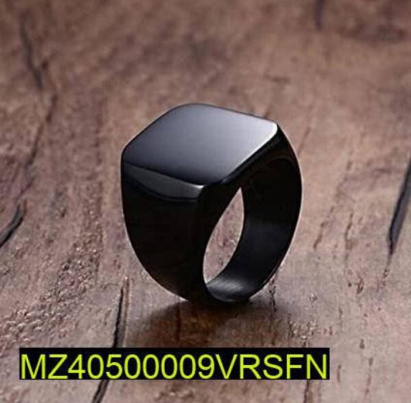 Black Titanium Ring for Men